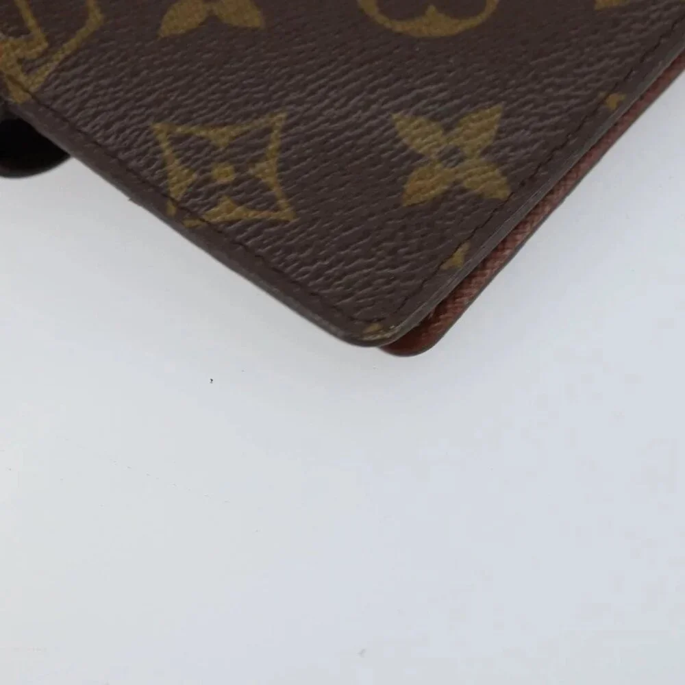 LOUIS VUITTON Monogram Agenda PM Day Planner Cover R20005 LV Auth bs31606